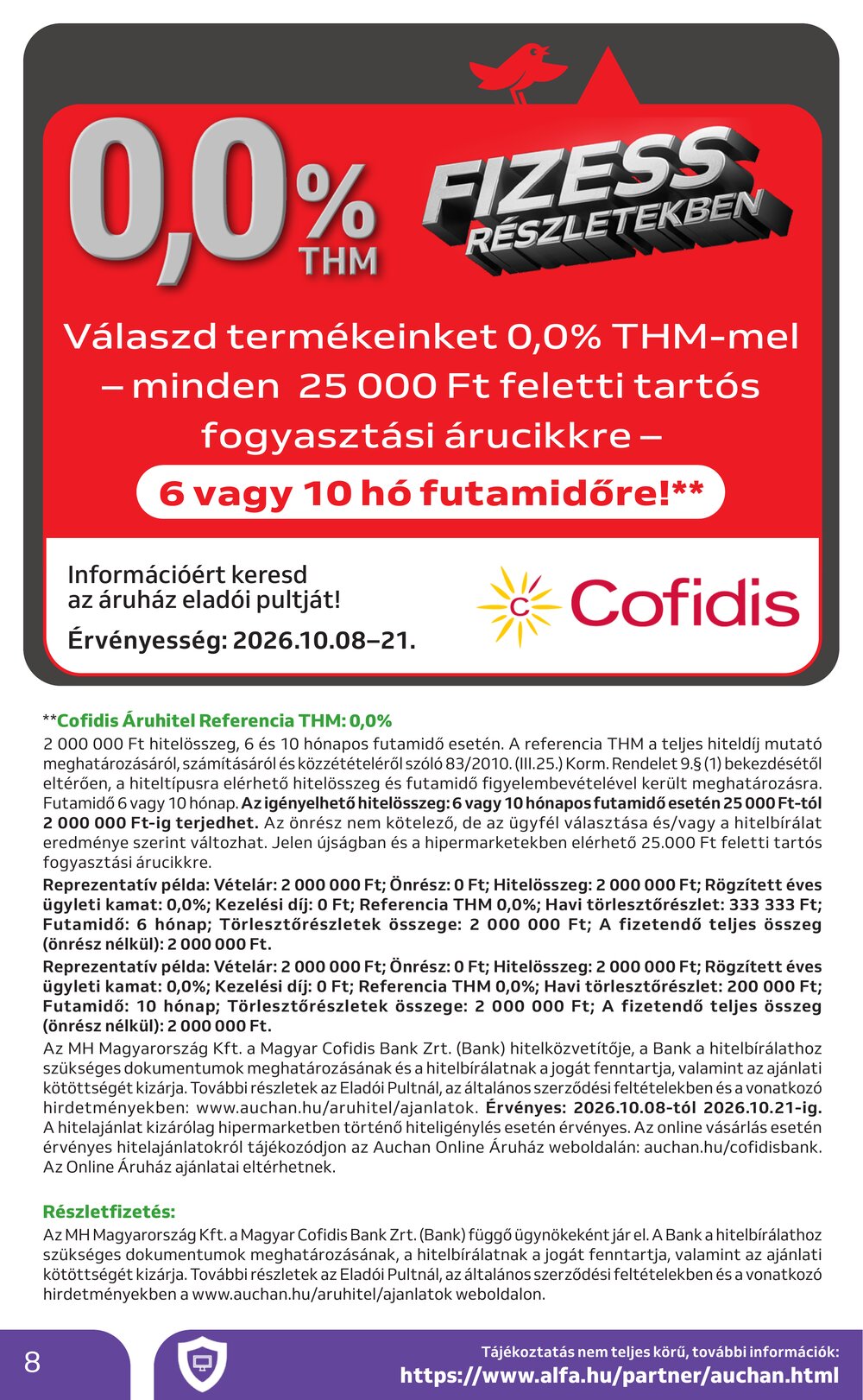 Auchan akciós újság 2026.10.08-tól - 8. oldal.
