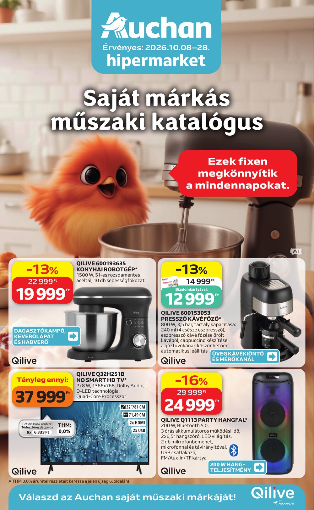 Auchan akciós újság 2026.10.08-tól - 1. oldal.