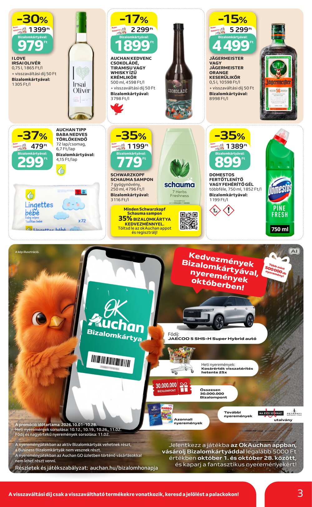 Auchan akciós újság 2026.10.08-tól - 3. oldal.