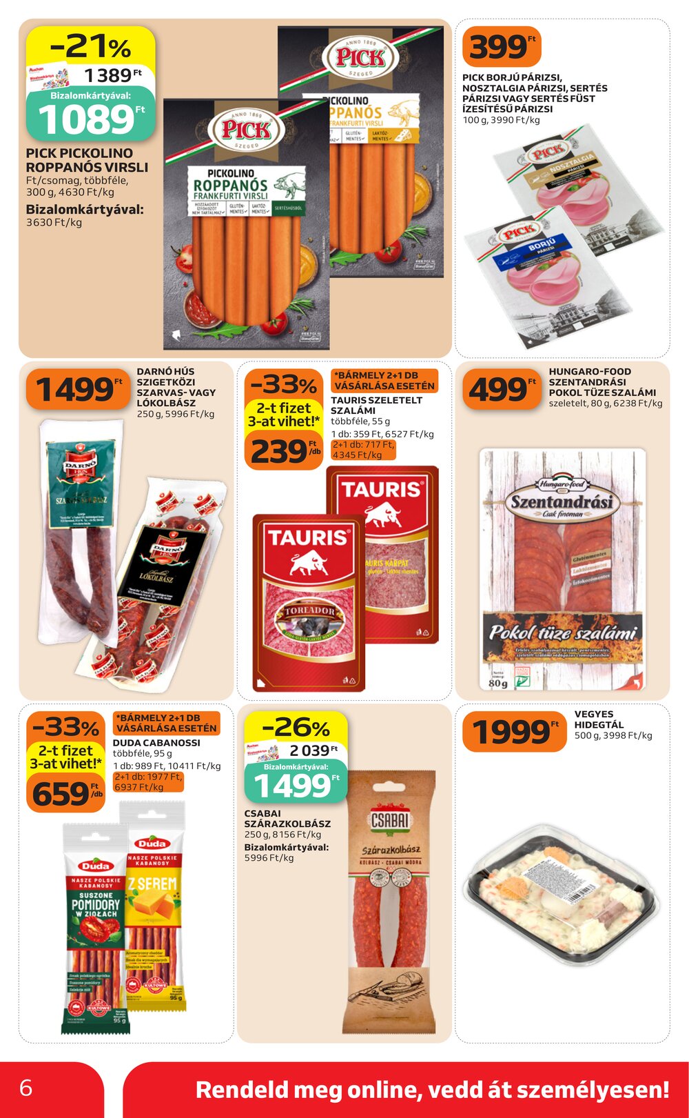 Auchan akciós újság 2026.10.08-tól - 6. oldal.