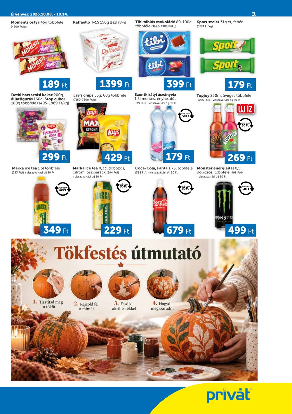 Privát akciós újság 2026.10.08-tól - 3. oldal.