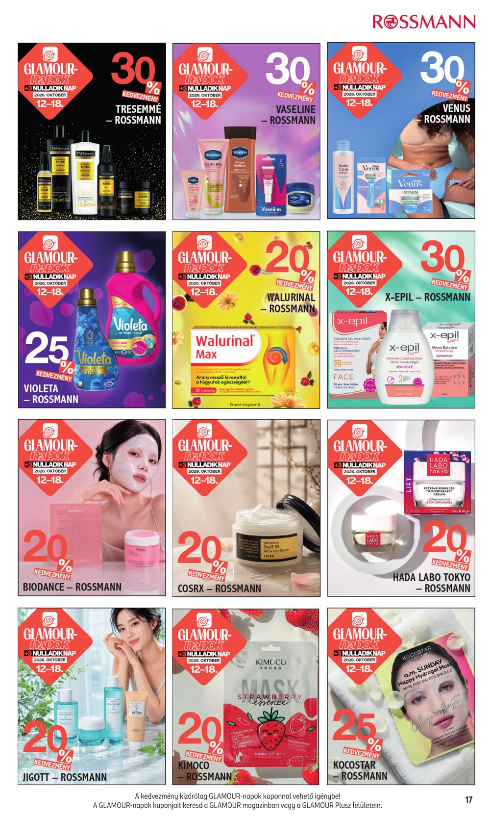 Rossmann akciós újság 2026.10.12-től - 17. oldal.