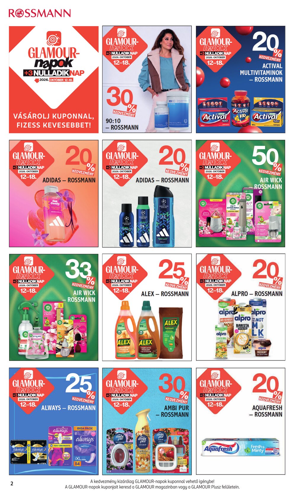 Rossmann akciós újság 2026.10.12-től - 2. oldal.