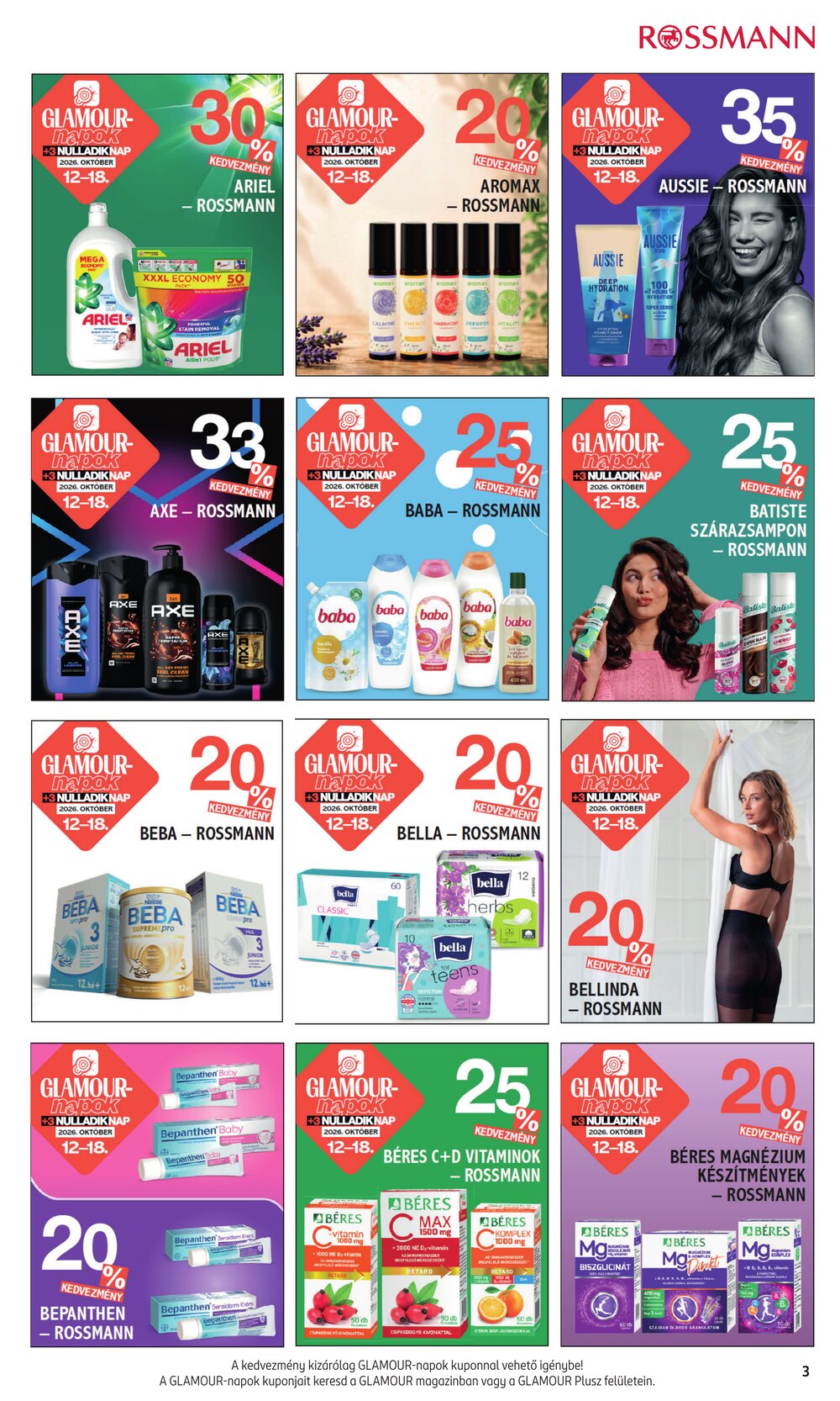 Rossmann akciós újság 2026.10.12-től - 3. oldal.
