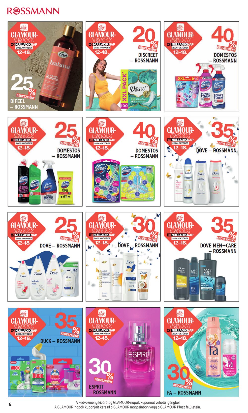 Rossmann akciós újság 2026.10.12-től - 6. oldal.