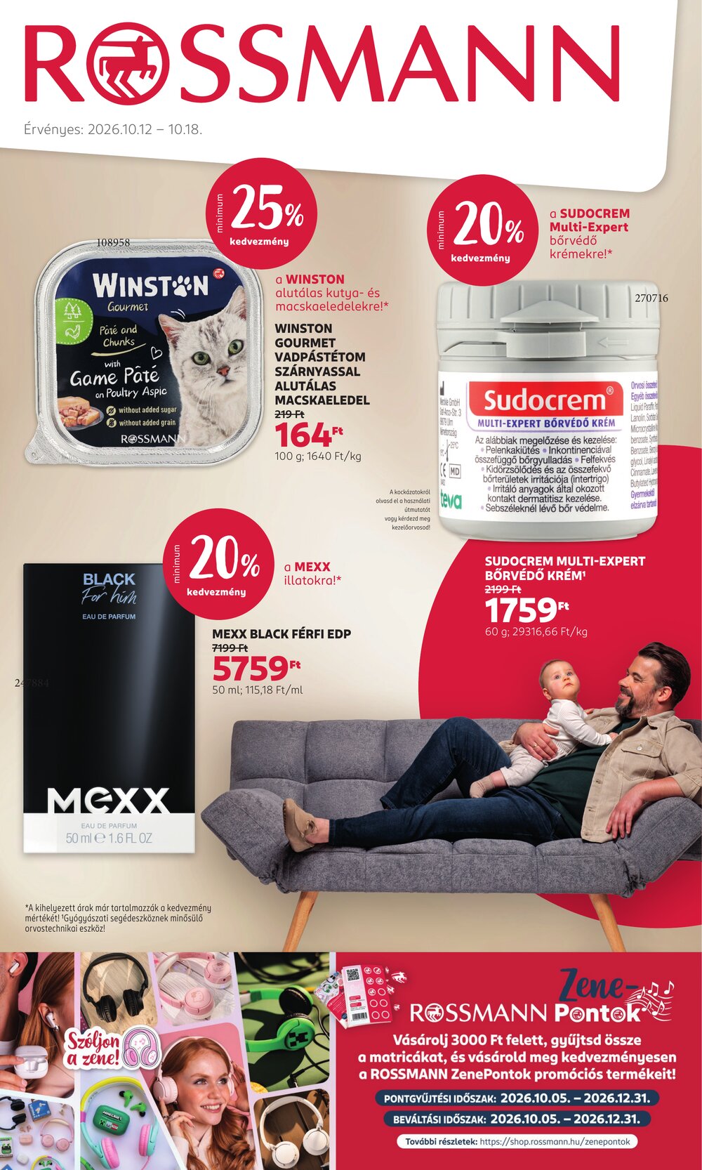 Rossmann akciós újság 2026.10.12-től - 1. oldal.
