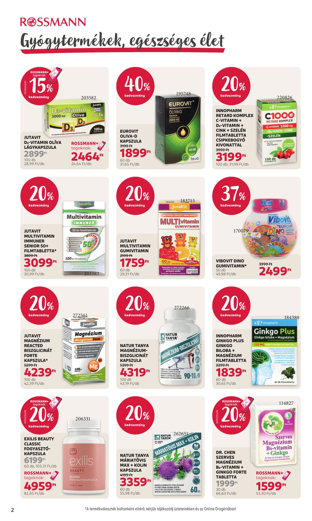 Rossmann akciós újság 2026.10.12-től - 2. oldal.