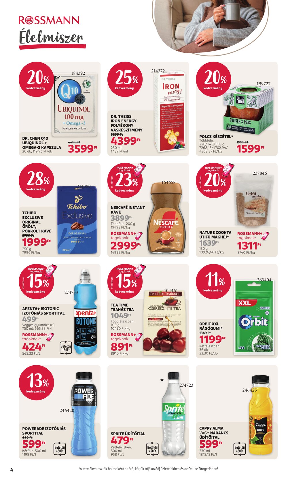 Rossmann akciós újság 2026.10.12-től - 4. oldal.