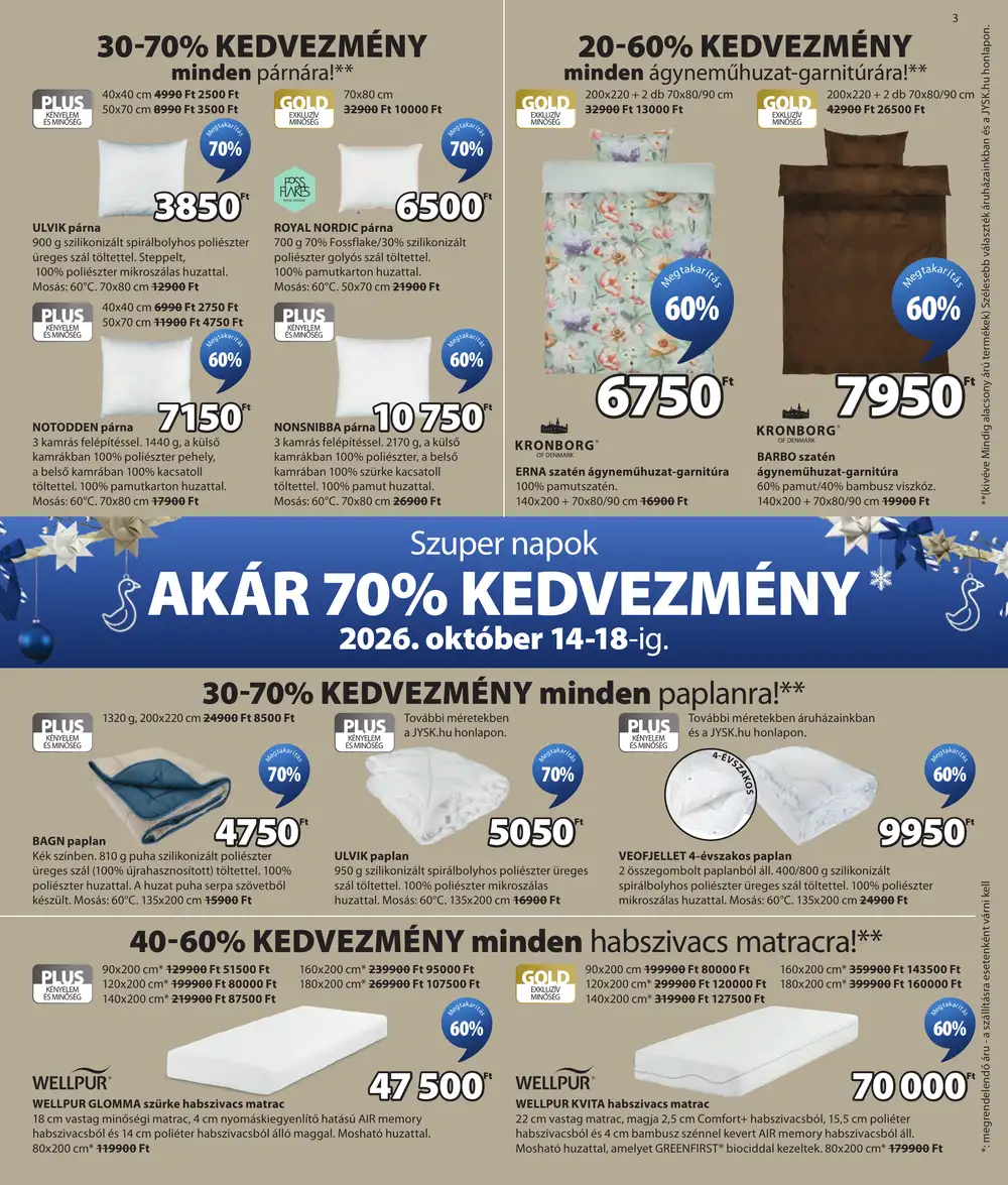JYSK akciós újság 2026.10.14-től - 4. oldal.