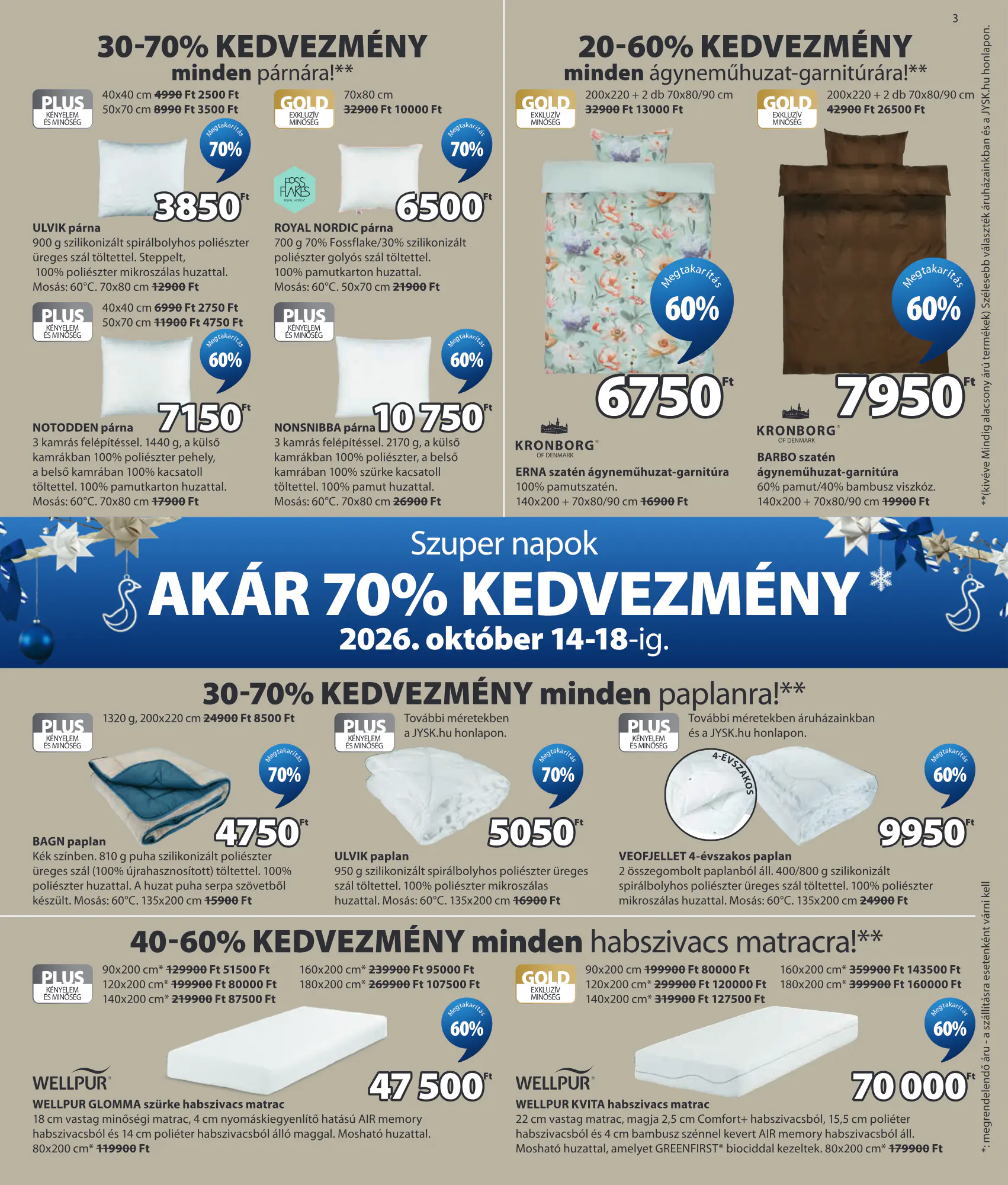 JYSK akciós újság 2026.10.14-től - 3. oldal.