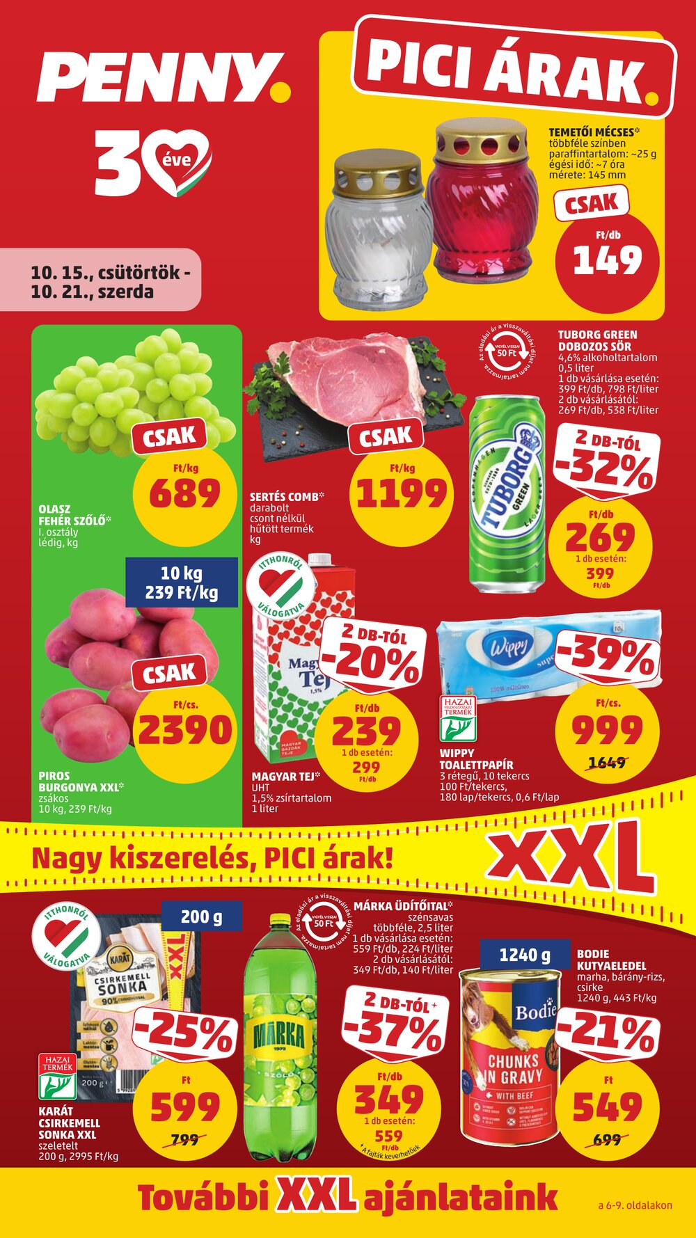 Penny Market akciós újság 2026.10.15-től - 1. oldal.