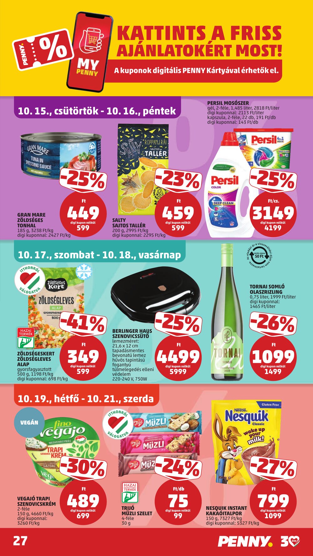 Penny Market akciós újság 2026.10.15-től - 31. oldal.