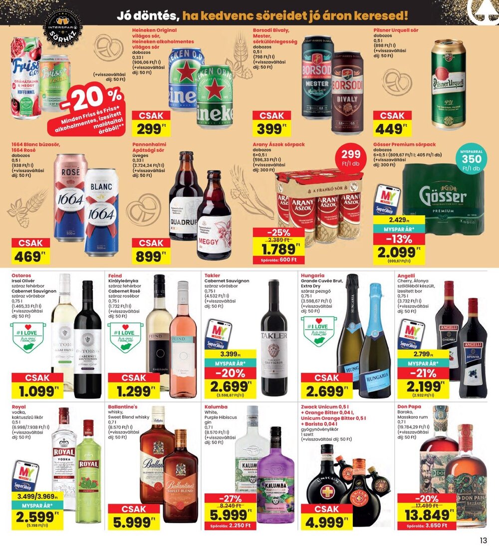 Interspar akciós újság 2026.10.15-től - 13. oldal.