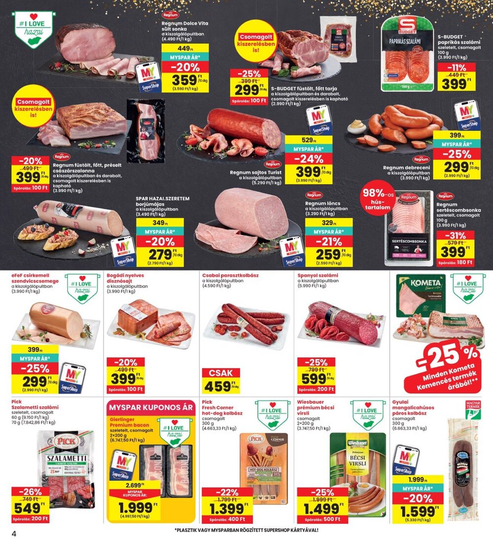 Interspar akciós újság 2026.10.15-től - 4. oldal.