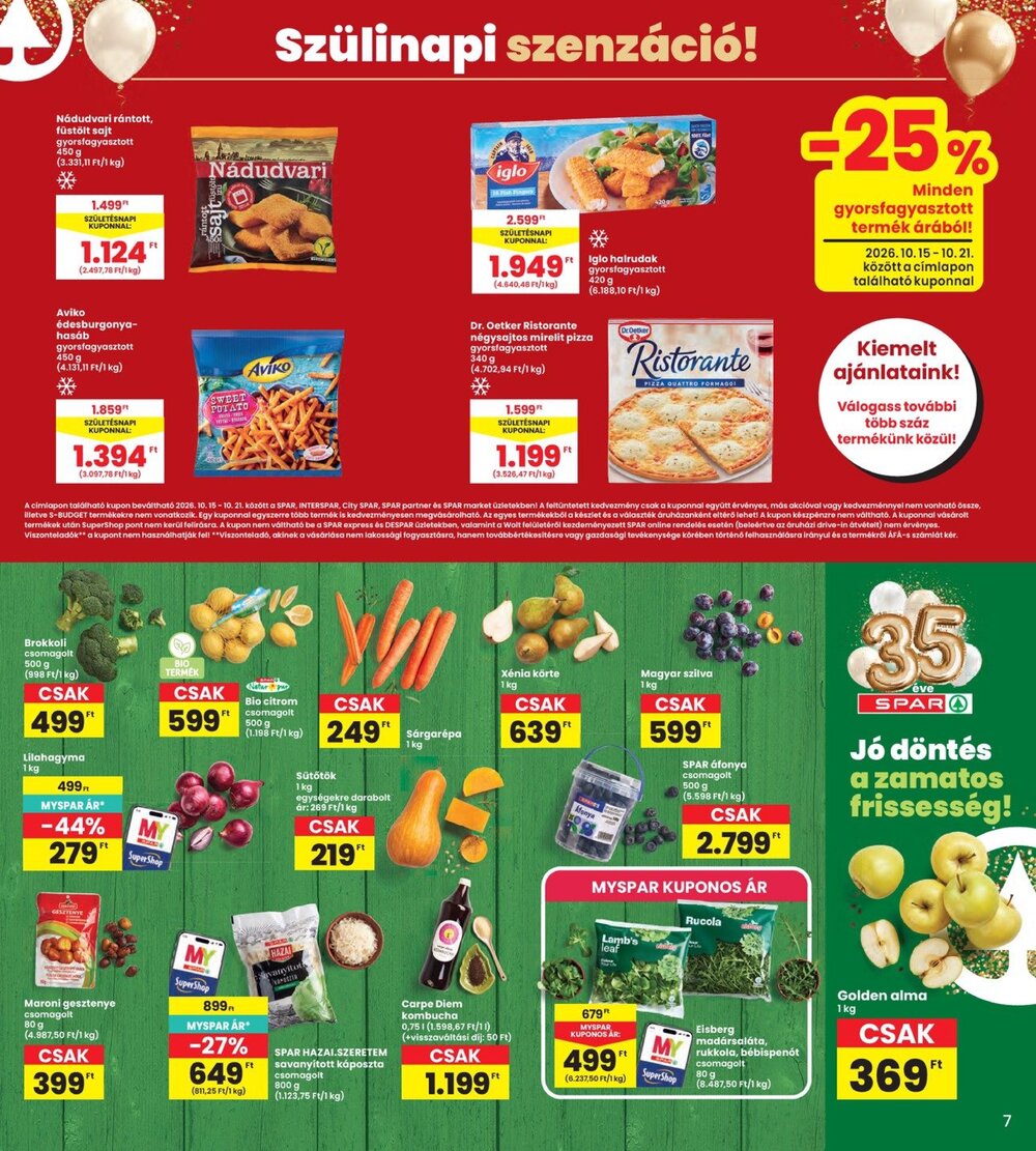 Interspar akciós újság 2026.10.15-től - 7. oldal.