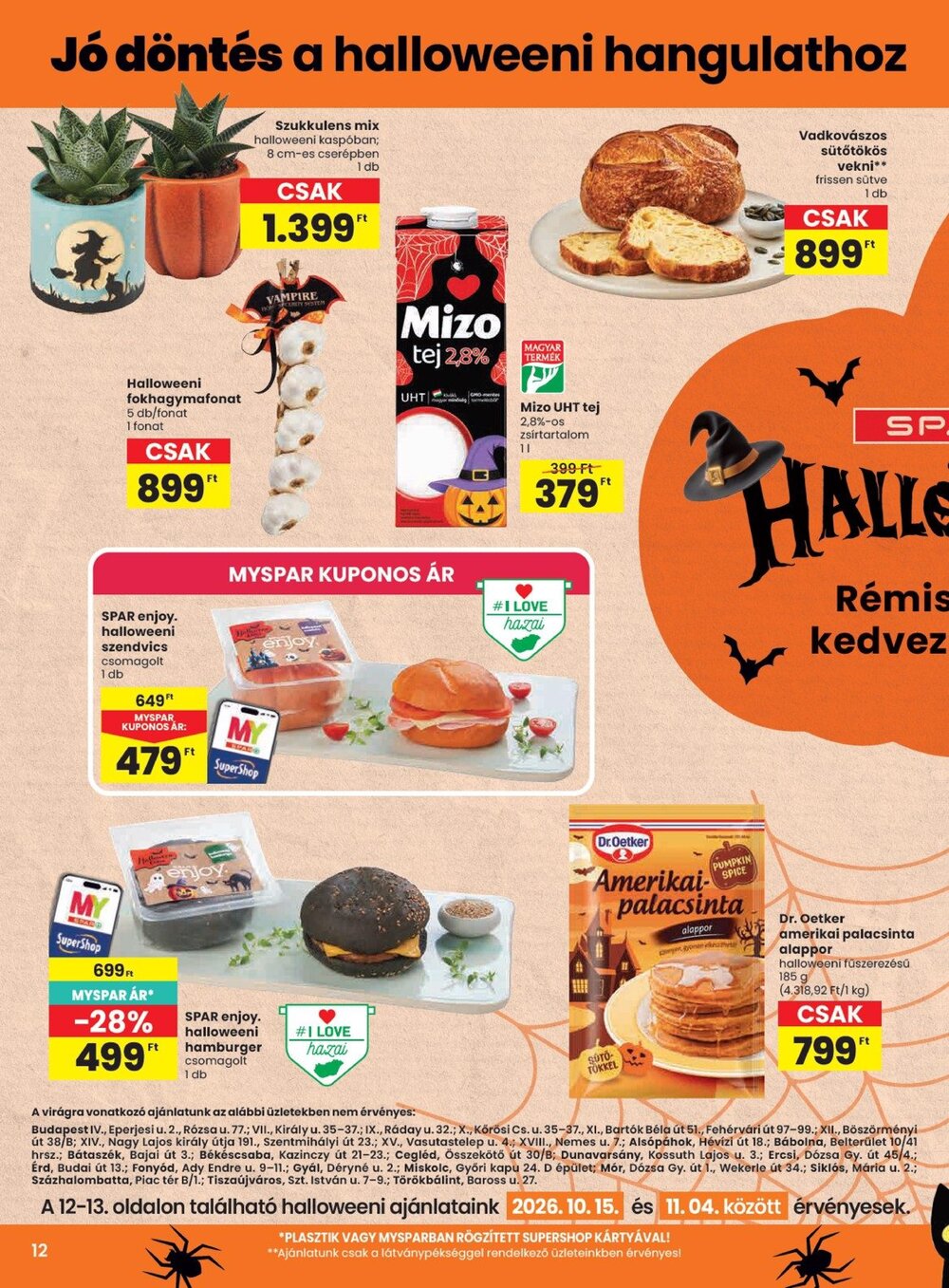 Spar akciós újság 2026.10.15-től - 12. oldal.