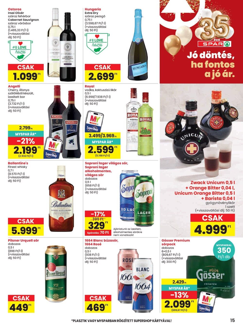 Spar akciós újság 2026.10.15-től - 15. oldal.