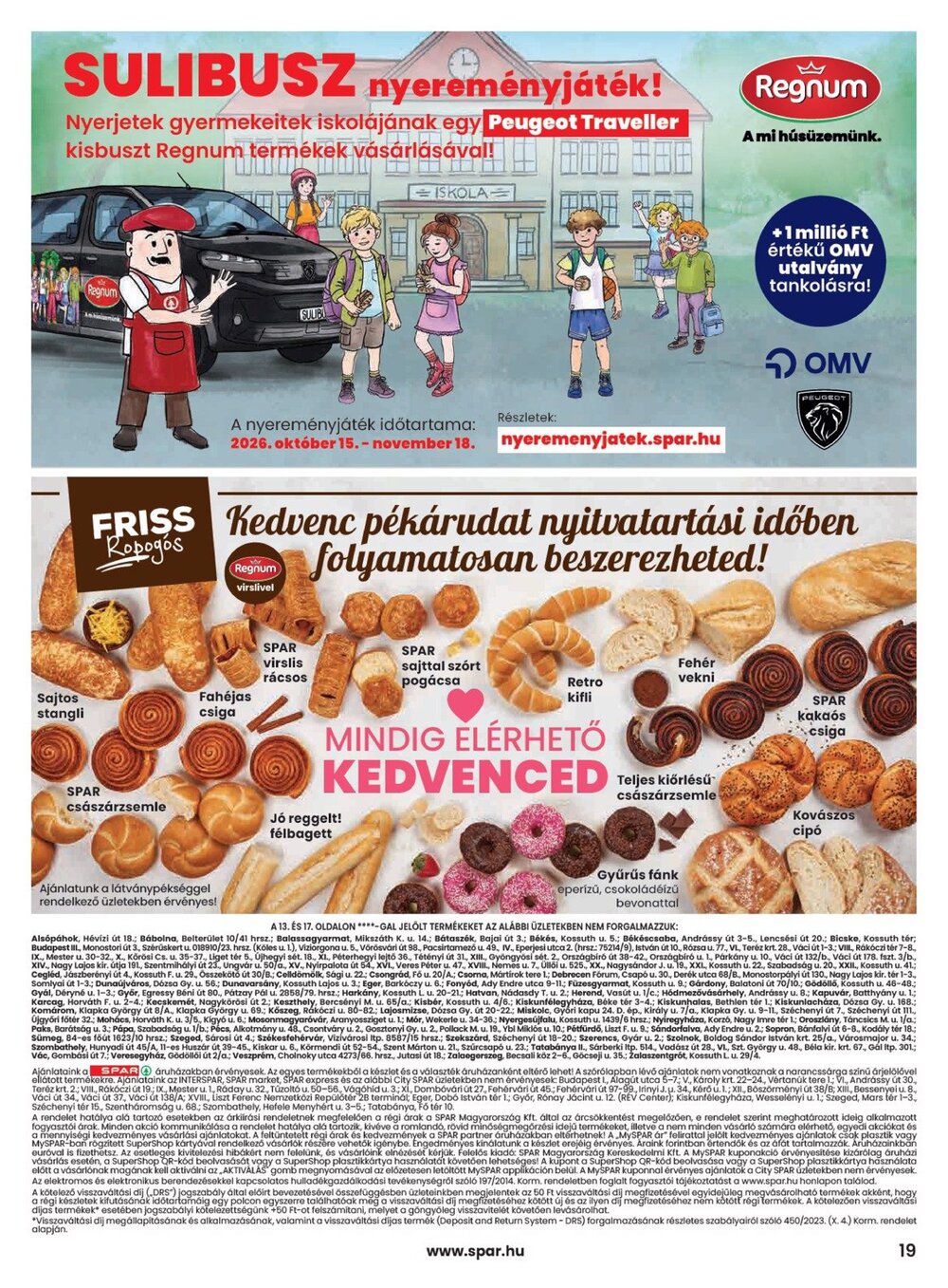 Spar akciós újság 2026.10.15-től - 19. oldal.
