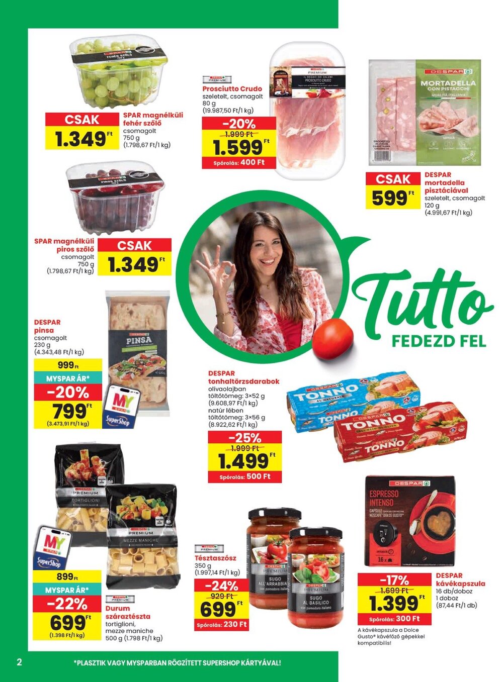 Spar akciós újság 2026.10.15-től - 2. oldal.