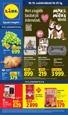 Lidl akciós újság 2026.10.15-től