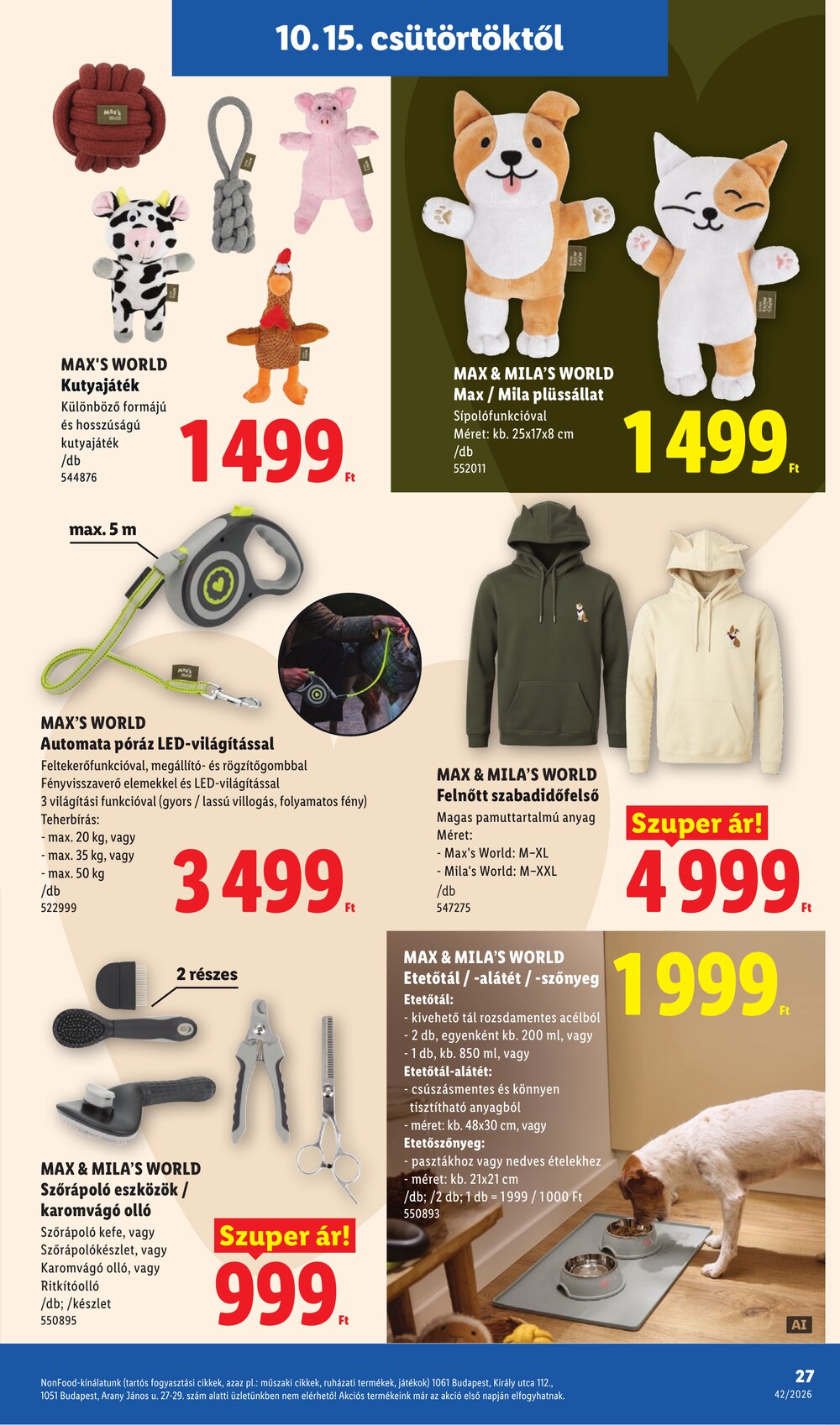 Lidl akciós újság 2026.10.15-től - 27. oldal.