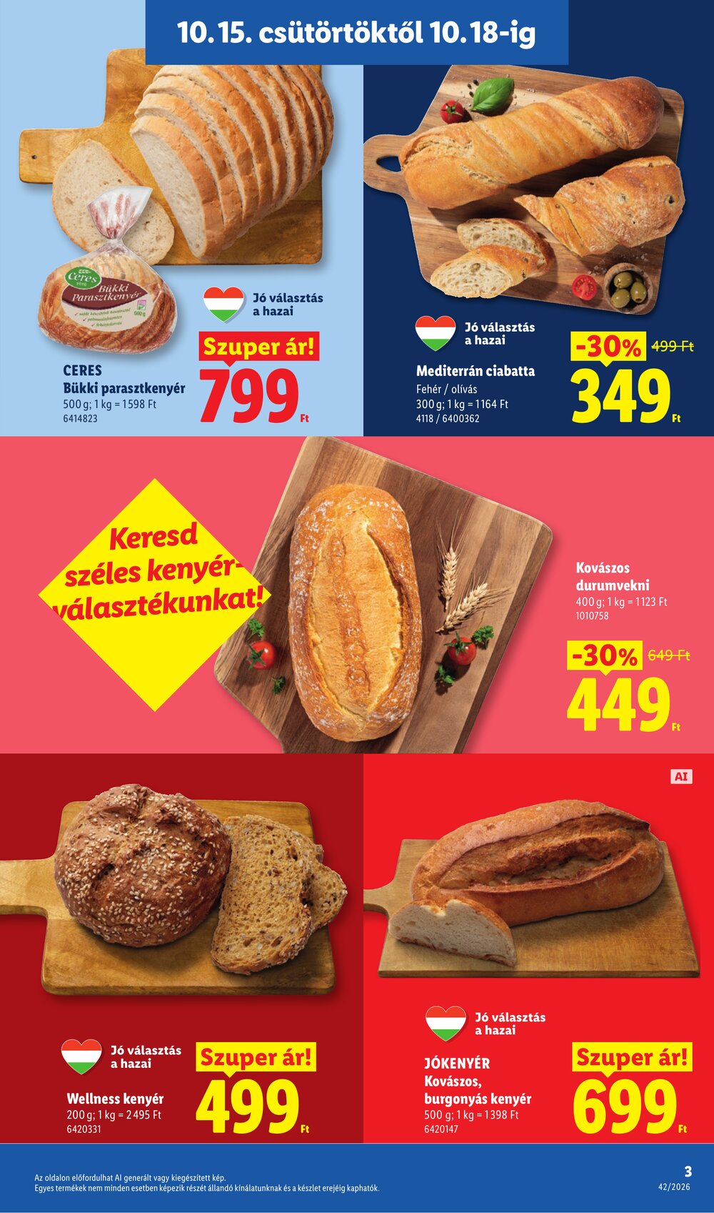 Lidl akciós újság 2026.10.15-től - 3. oldal.