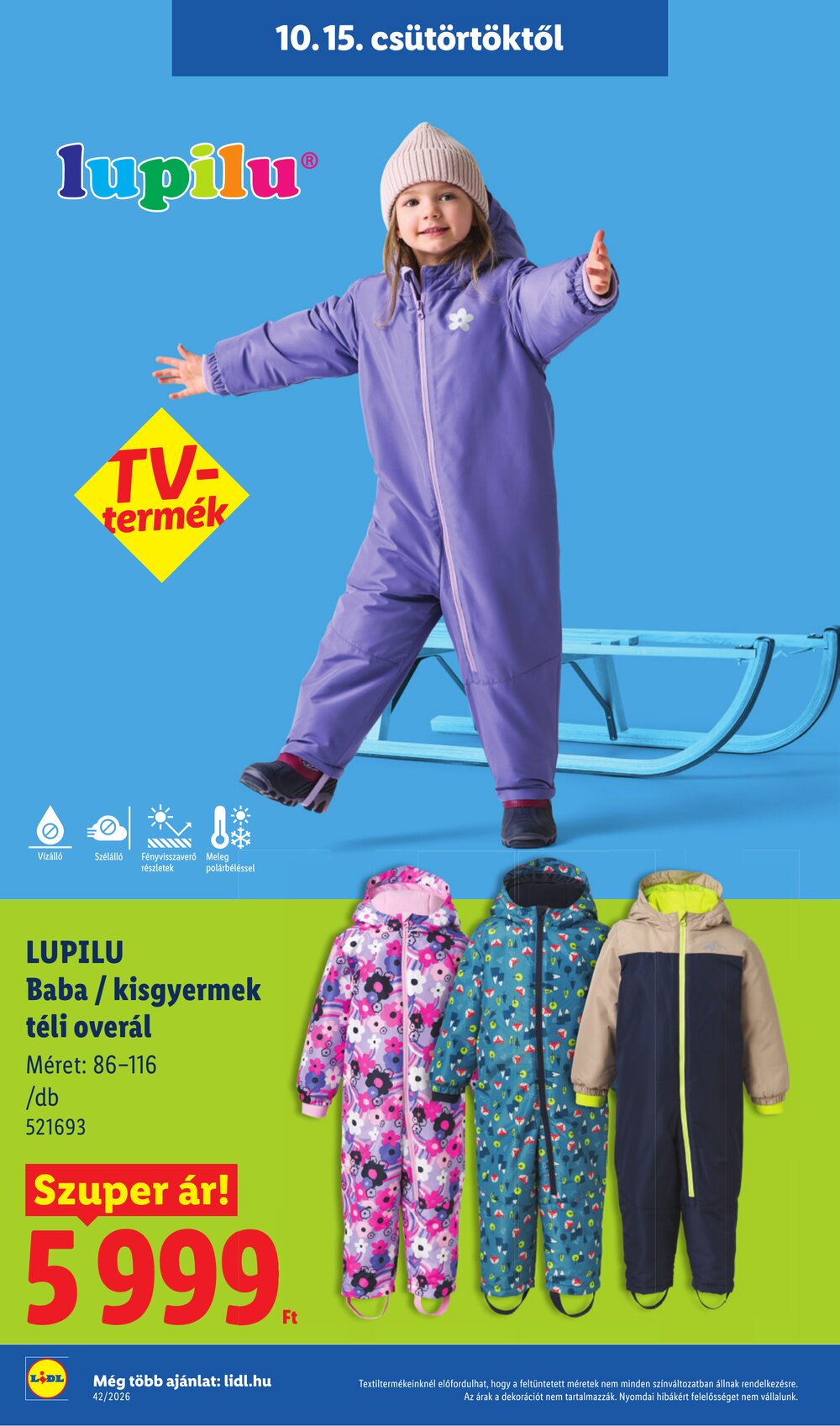 Lidl akciós újság 2026.10.15-től - 30. oldal.