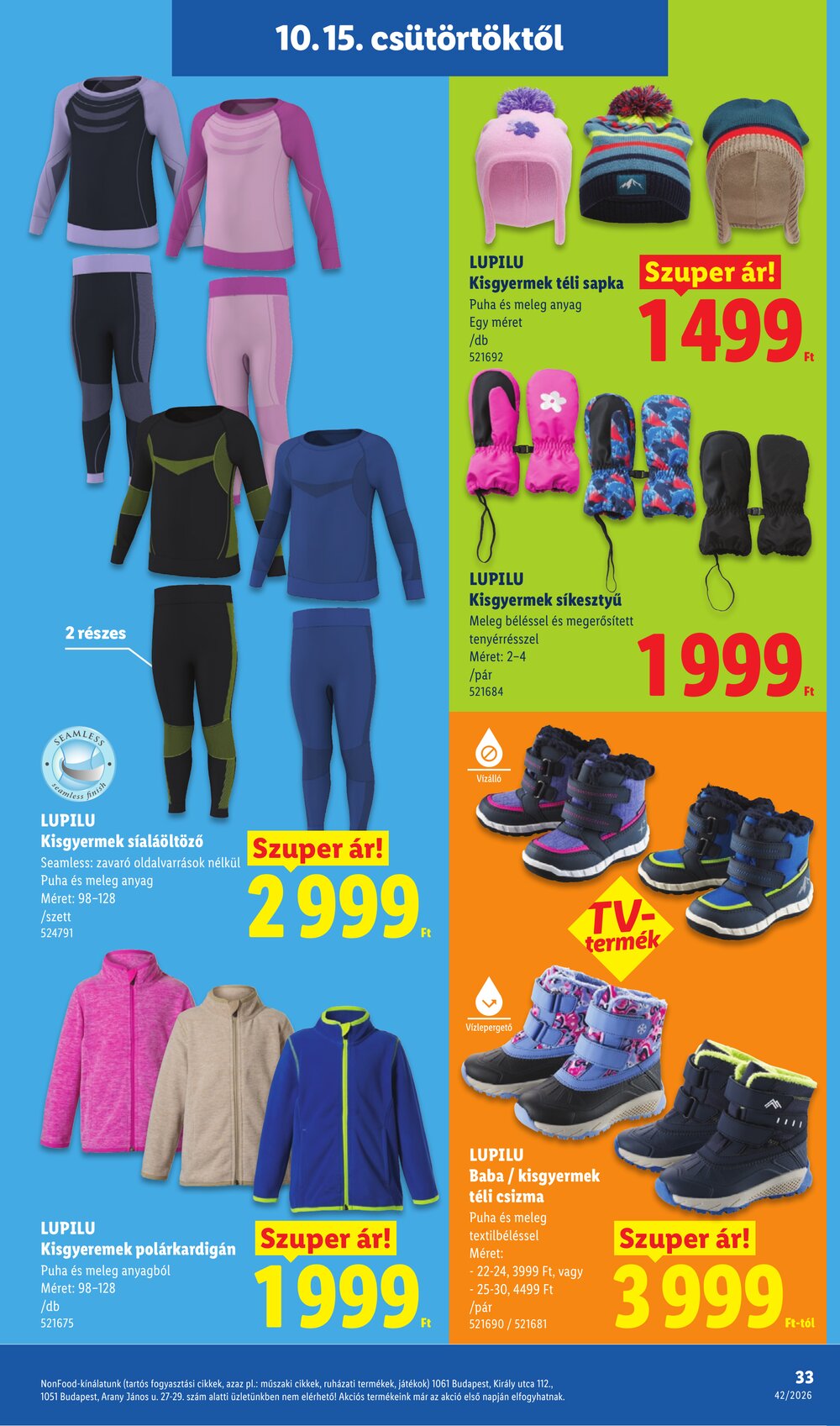 Lidl akciós újság 2026.10.15-től - 33. oldal.