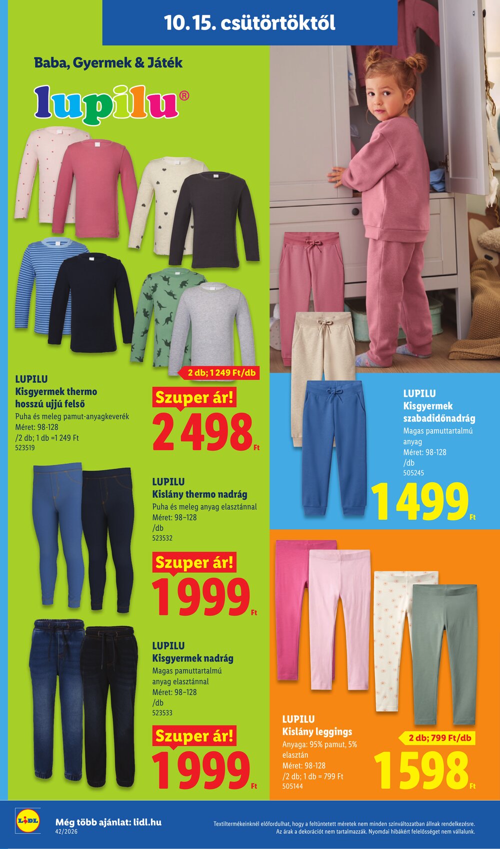 Lidl akciós újság 2026.10.15-től - 34. oldal.