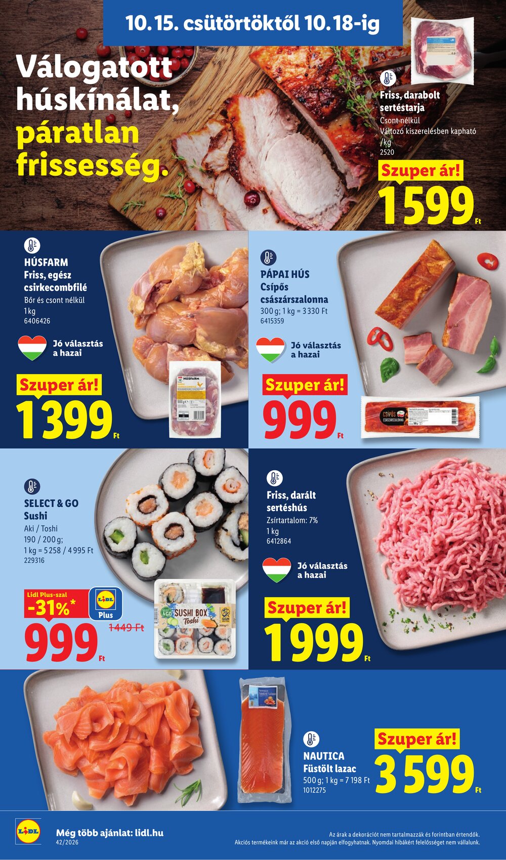 Lidl akciós újság 2026.10.15-től - 4. oldal.