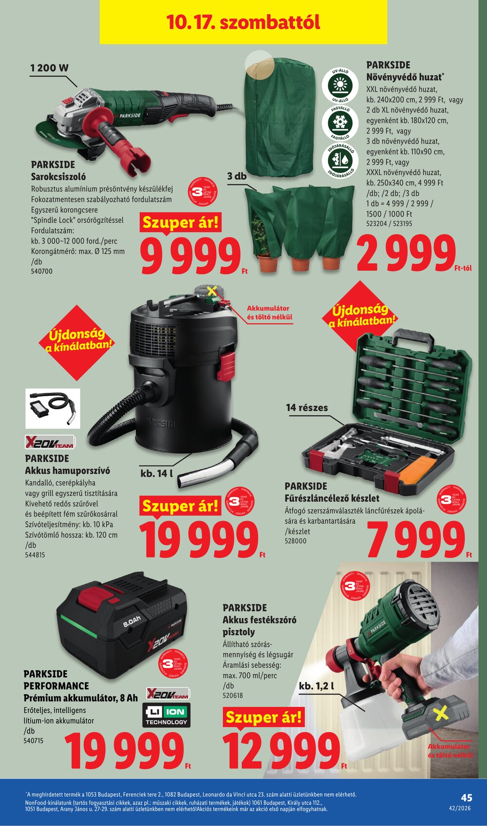 Lidl akciós újság 2026.10.15-től - 45. oldal.