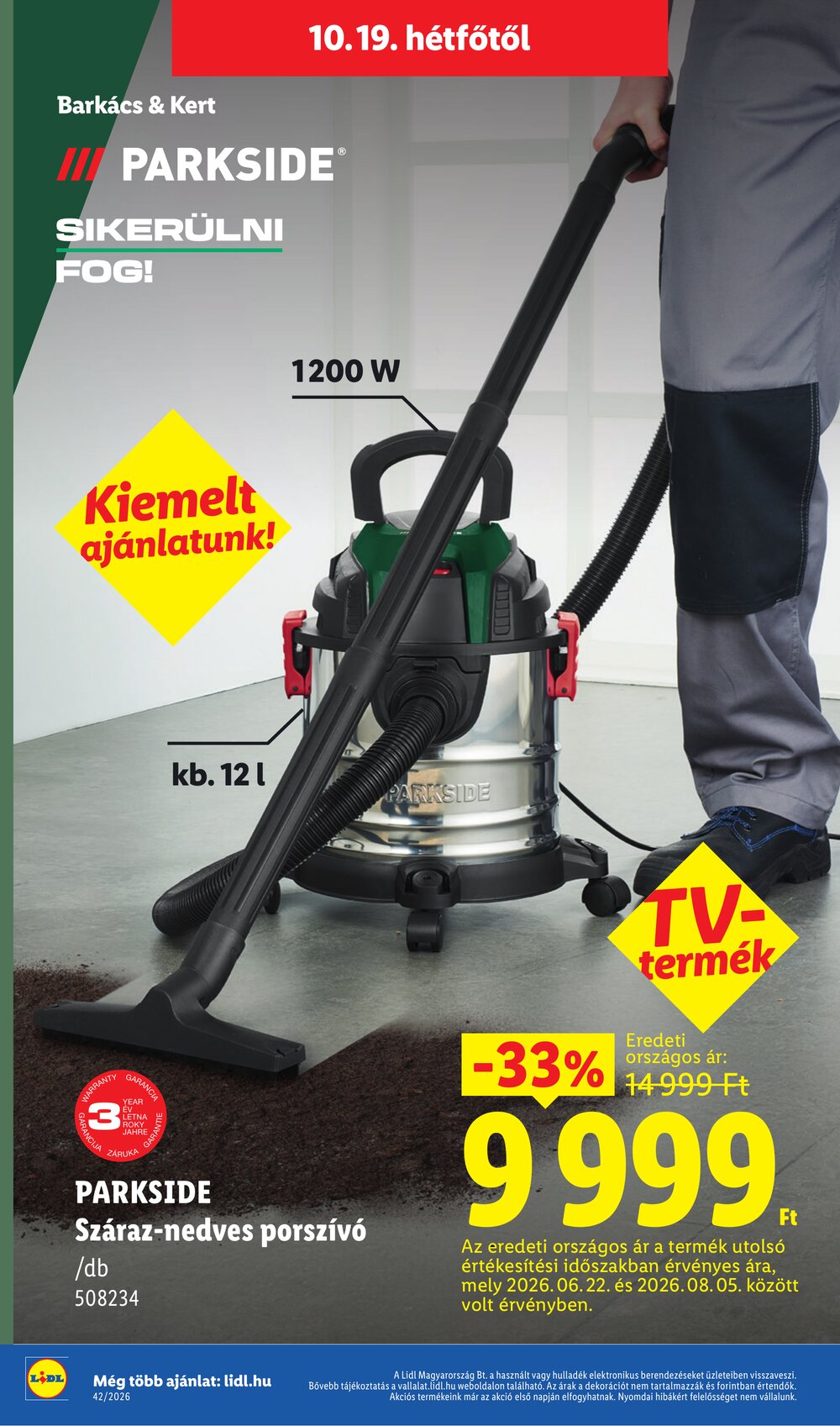 Lidl akciós újság 2026.10.15-től - 46. oldal.