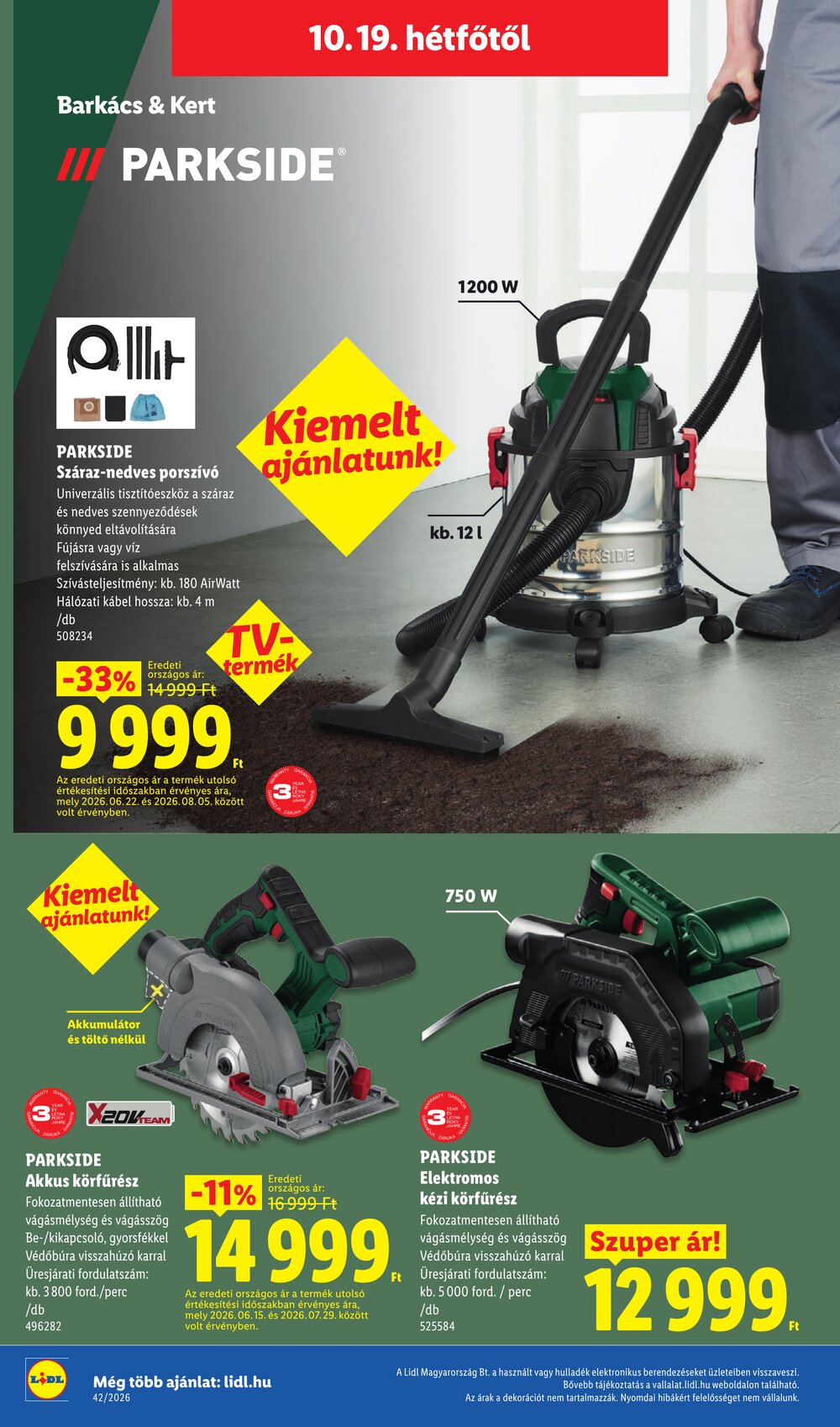 Lidl akciós újság 2026.10.15-től - 48. oldal.
