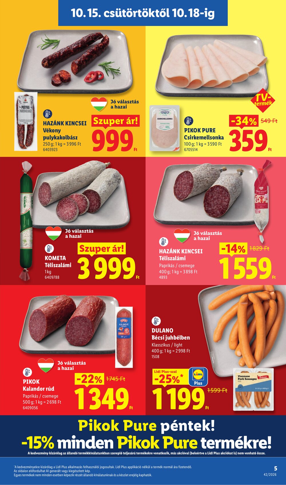 Lidl akciós újság 2026.10.15-től - 5. oldal.