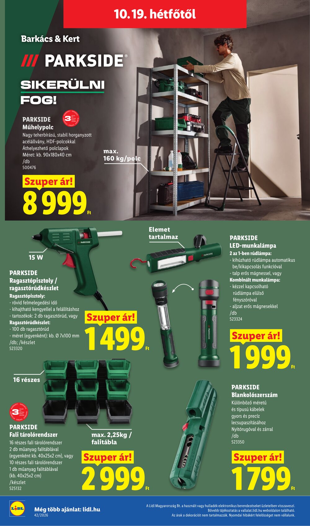Lidl akciós újság 2026.10.15-től - 52. oldal.