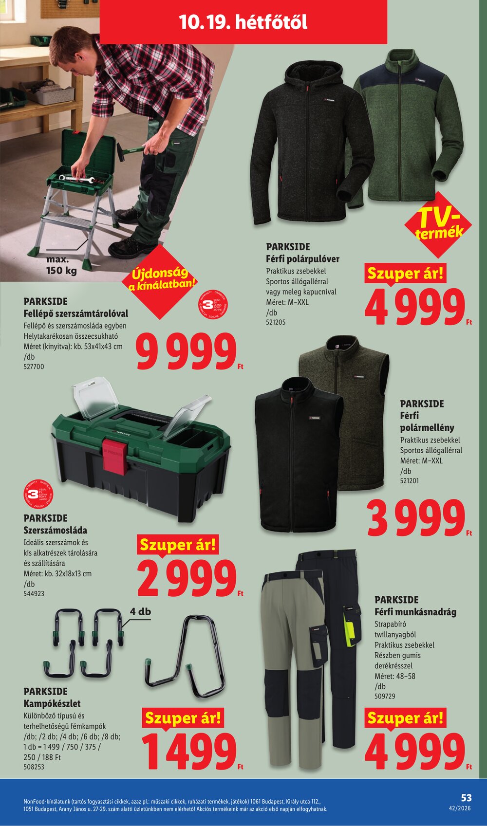 Lidl akciós újság 2026.10.15-től - 53. oldal.