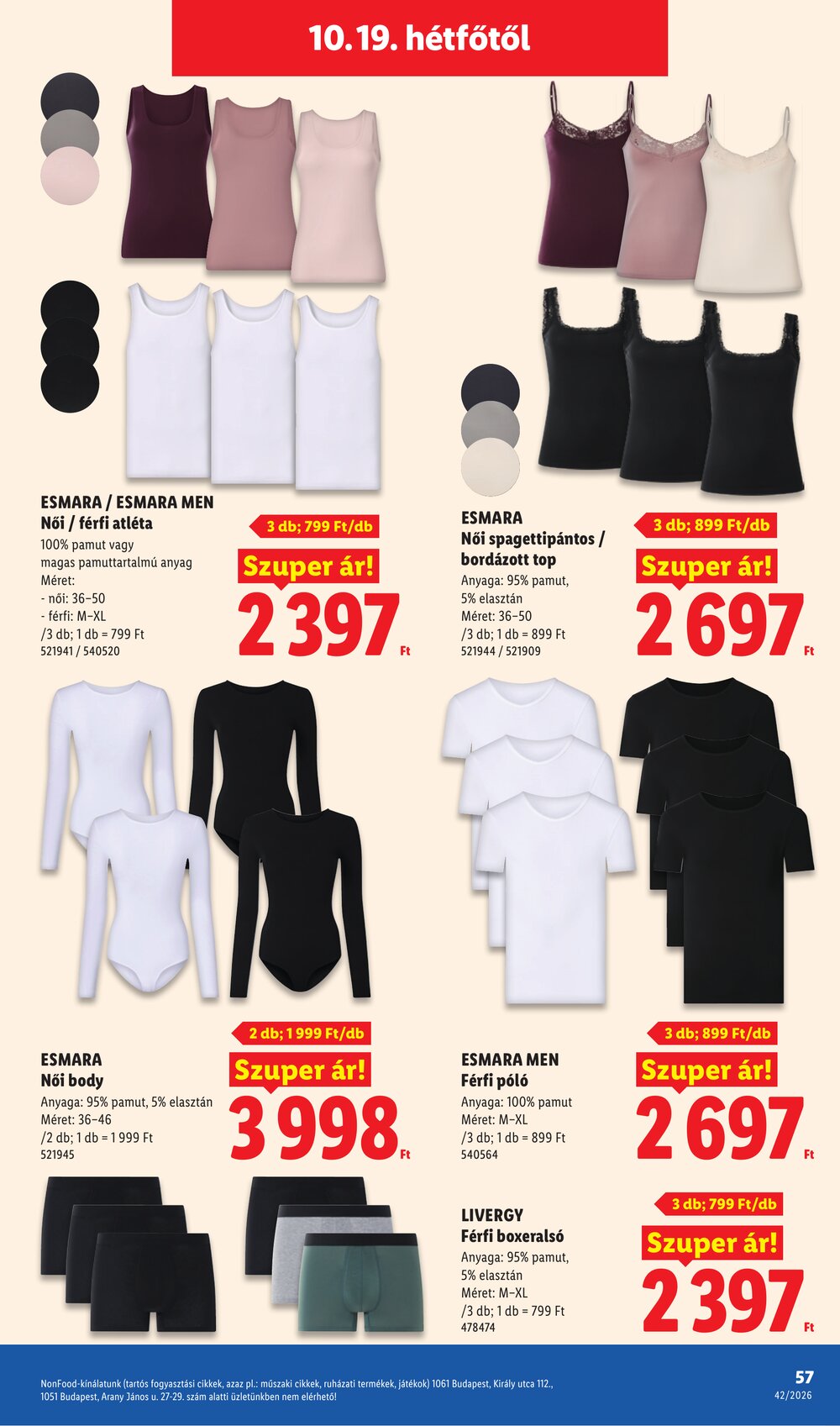 Lidl akciós újság 2026.10.15-től - 57. oldal.