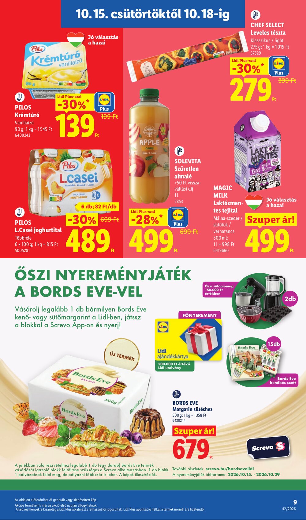 Lidl akciós újság 2026.10.15-től - 9. oldal.
