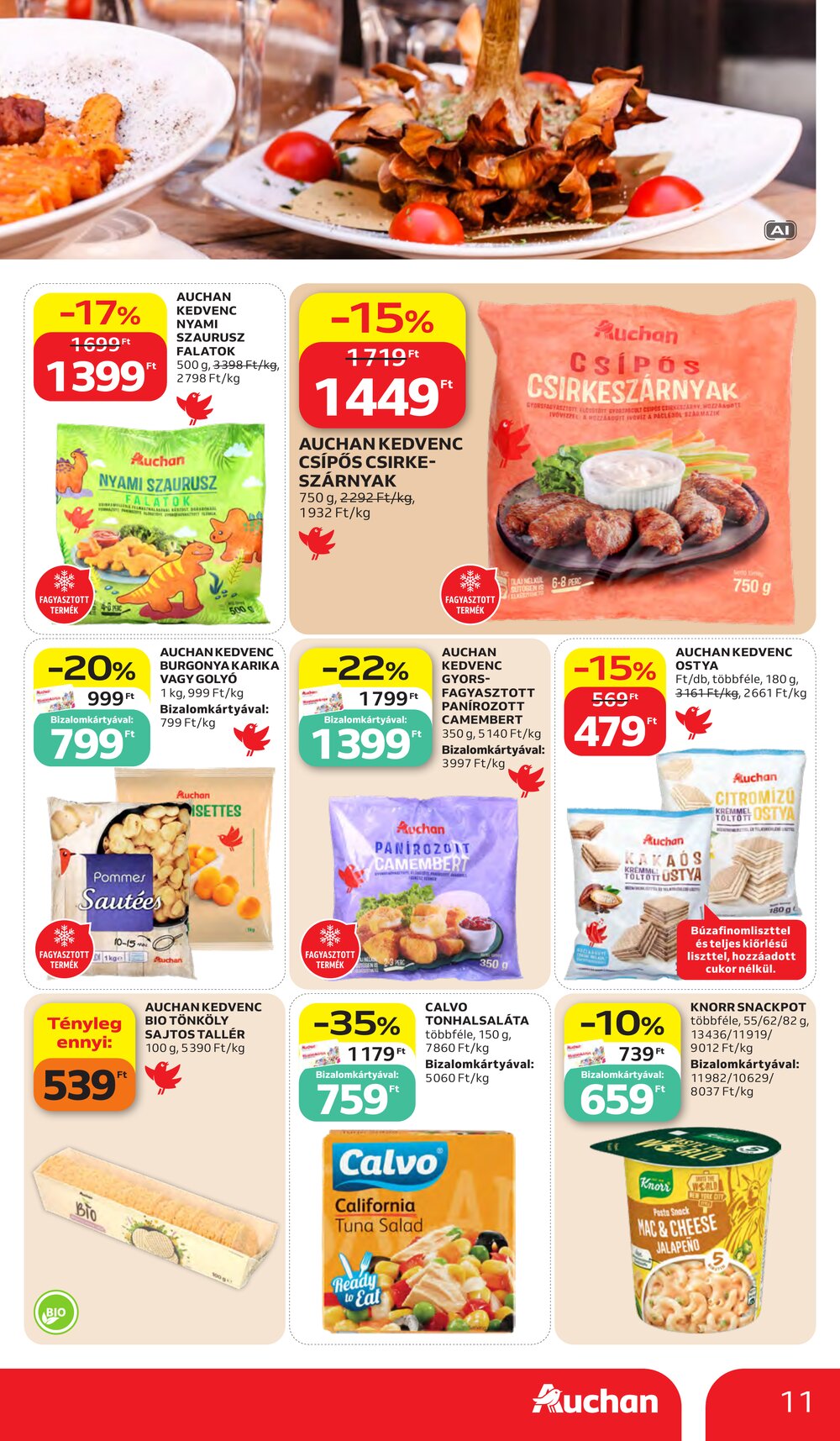 Auchan akciós újság 2026.10.15-től - 11. oldal.
