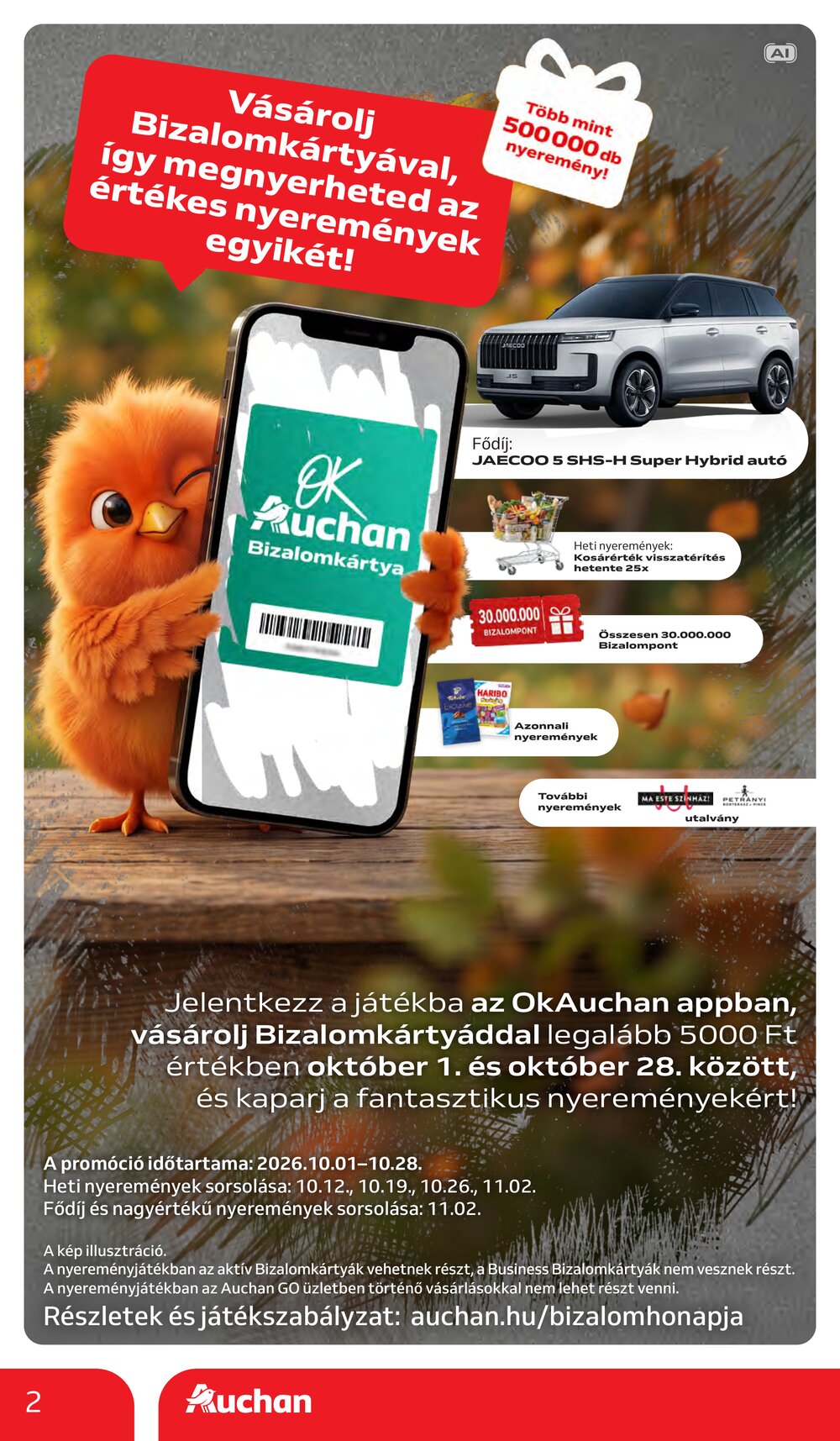 Auchan akciós újság 2026.10.15-től - 2. oldal.