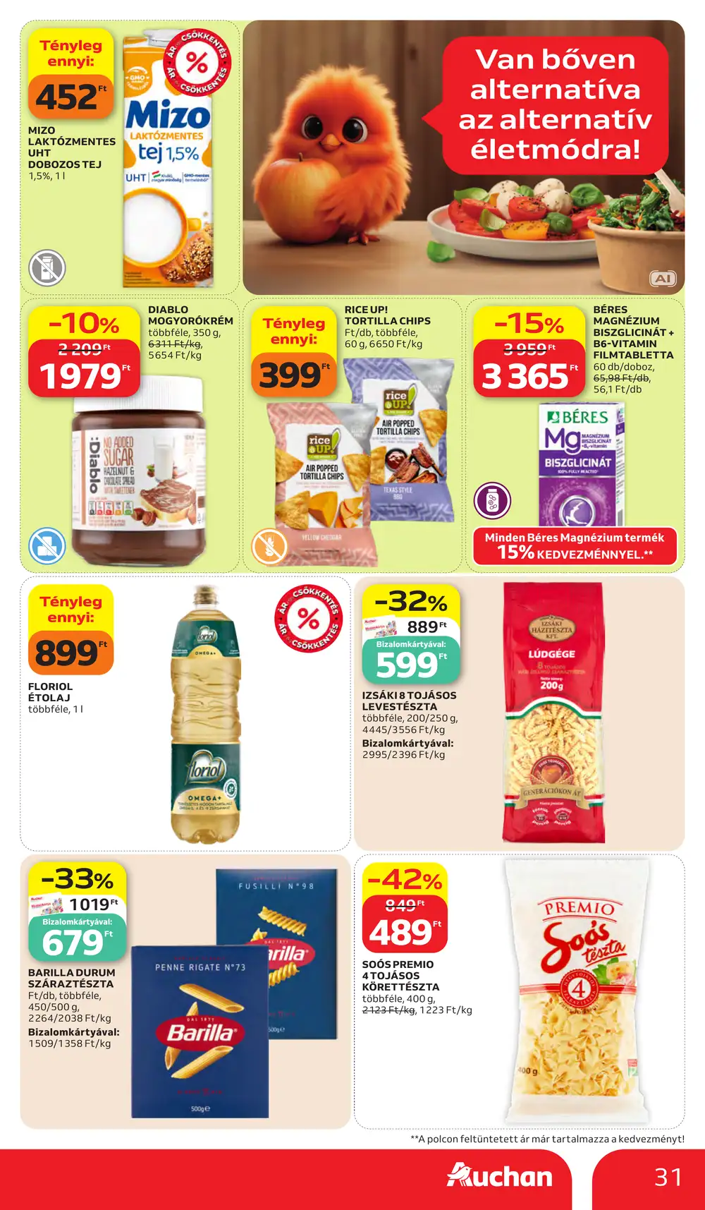 Auchan akciós újság 2026.10.15-től - 31. oldal.