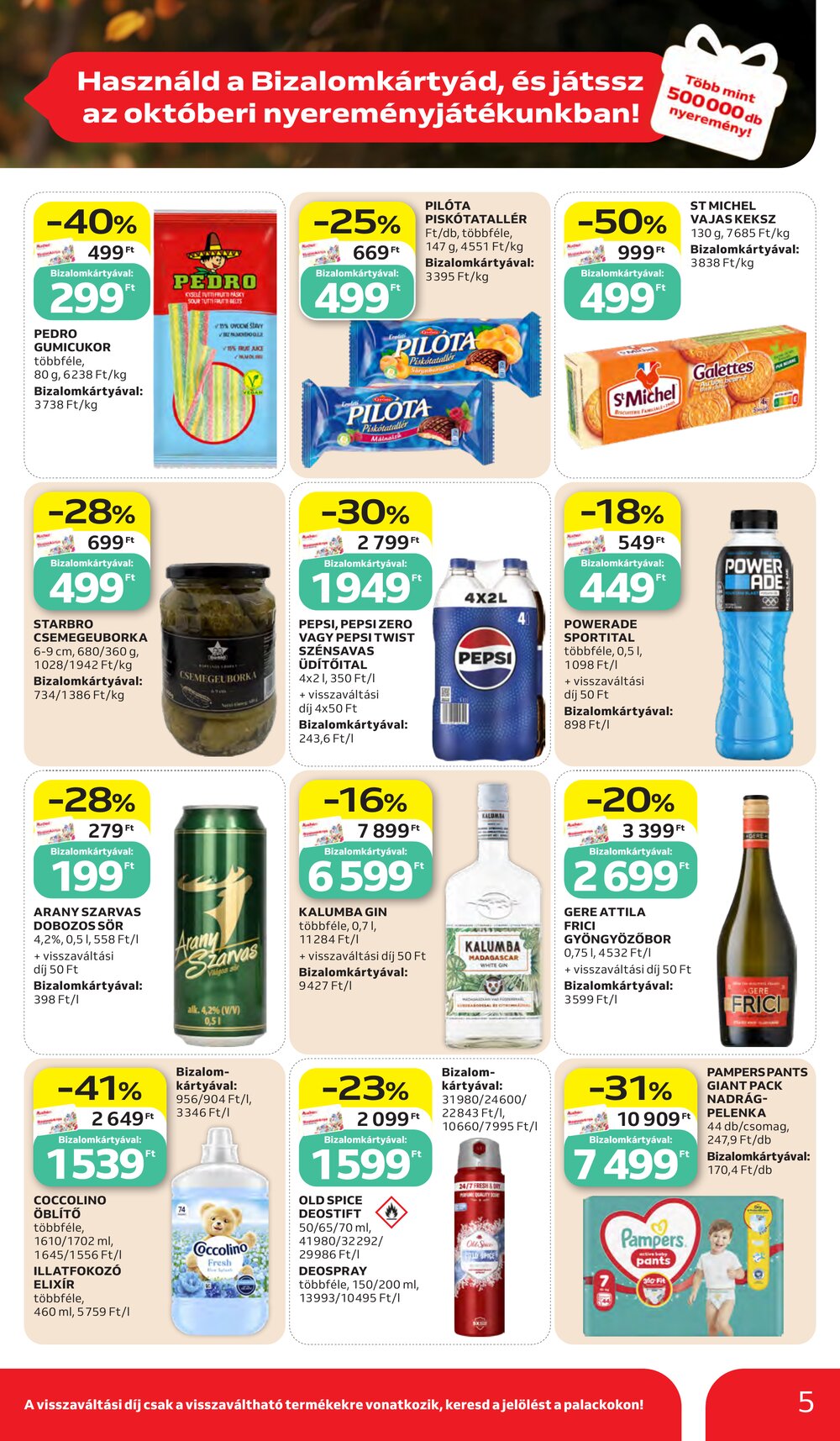 Auchan akciós újság 2026.10.15-től - 5. oldal.