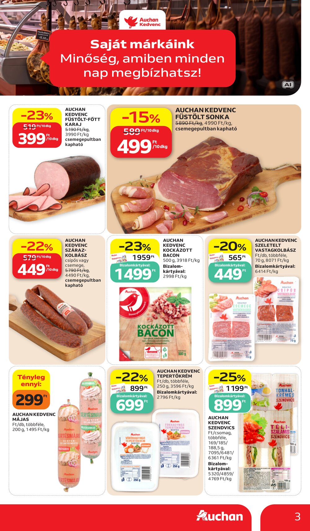 Auchan akciós újság 2026.10.15-től - 3. oldal.