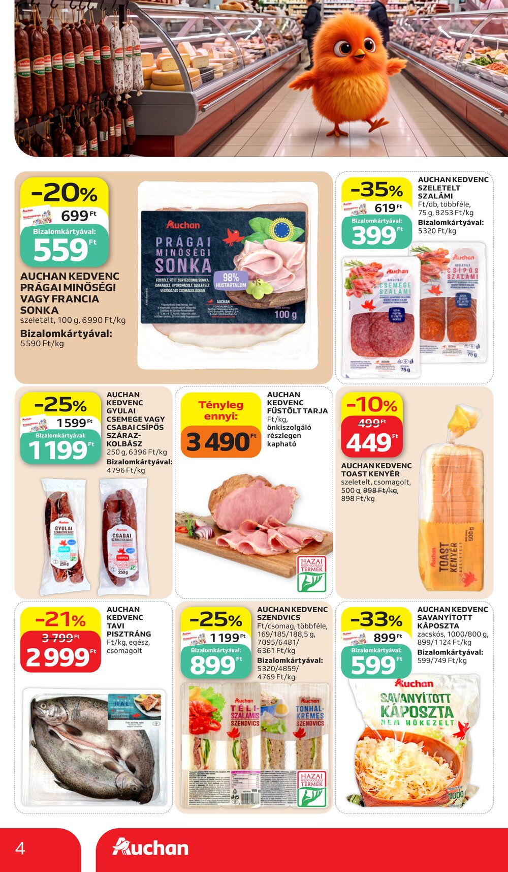 Auchan akciós újság 2026.10.15-től - 4. oldal.