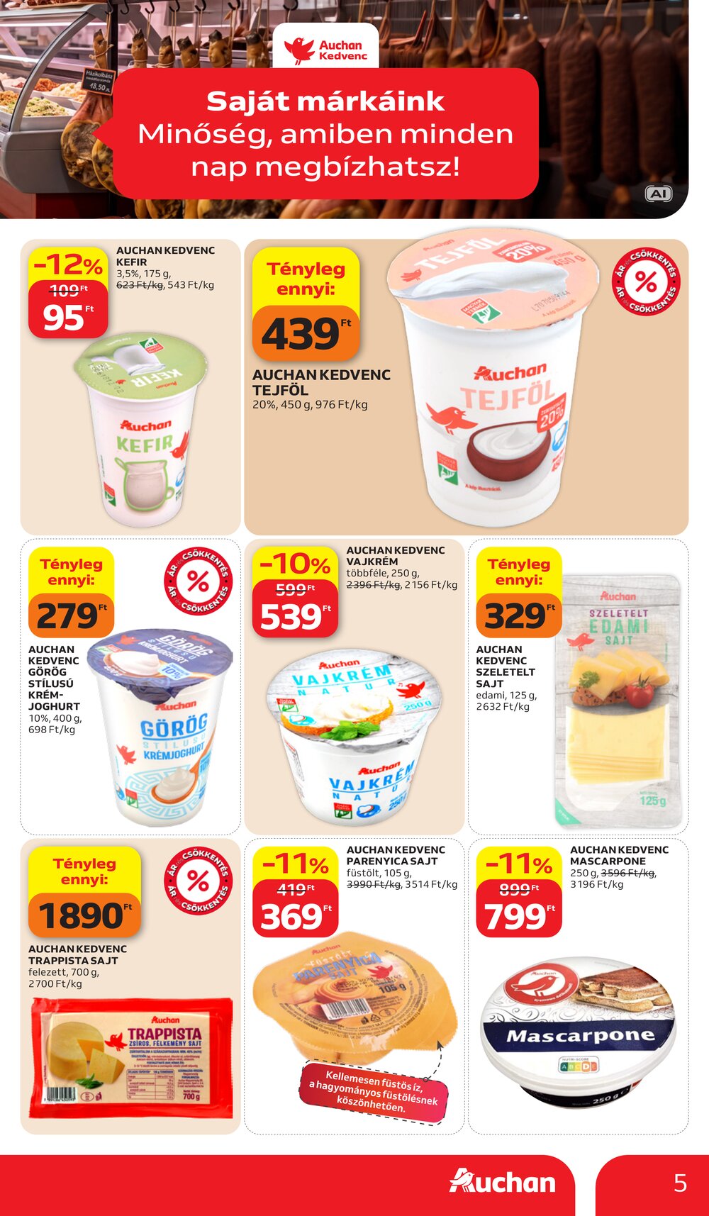 Auchan akciós újság 2026.10.15-től - 5. oldal.