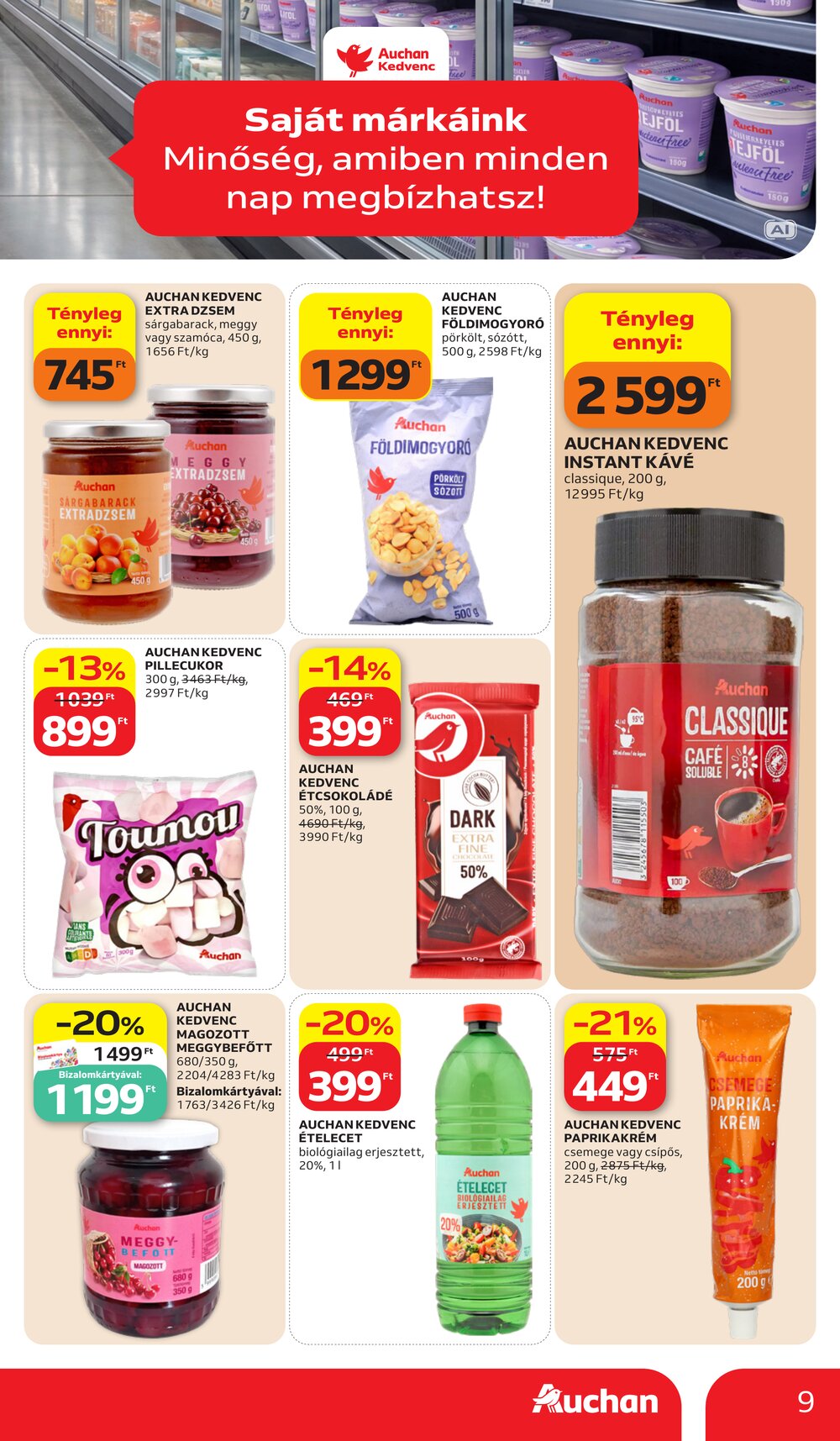 Auchan akciós újság 2026.10.15-től - 9. oldal.