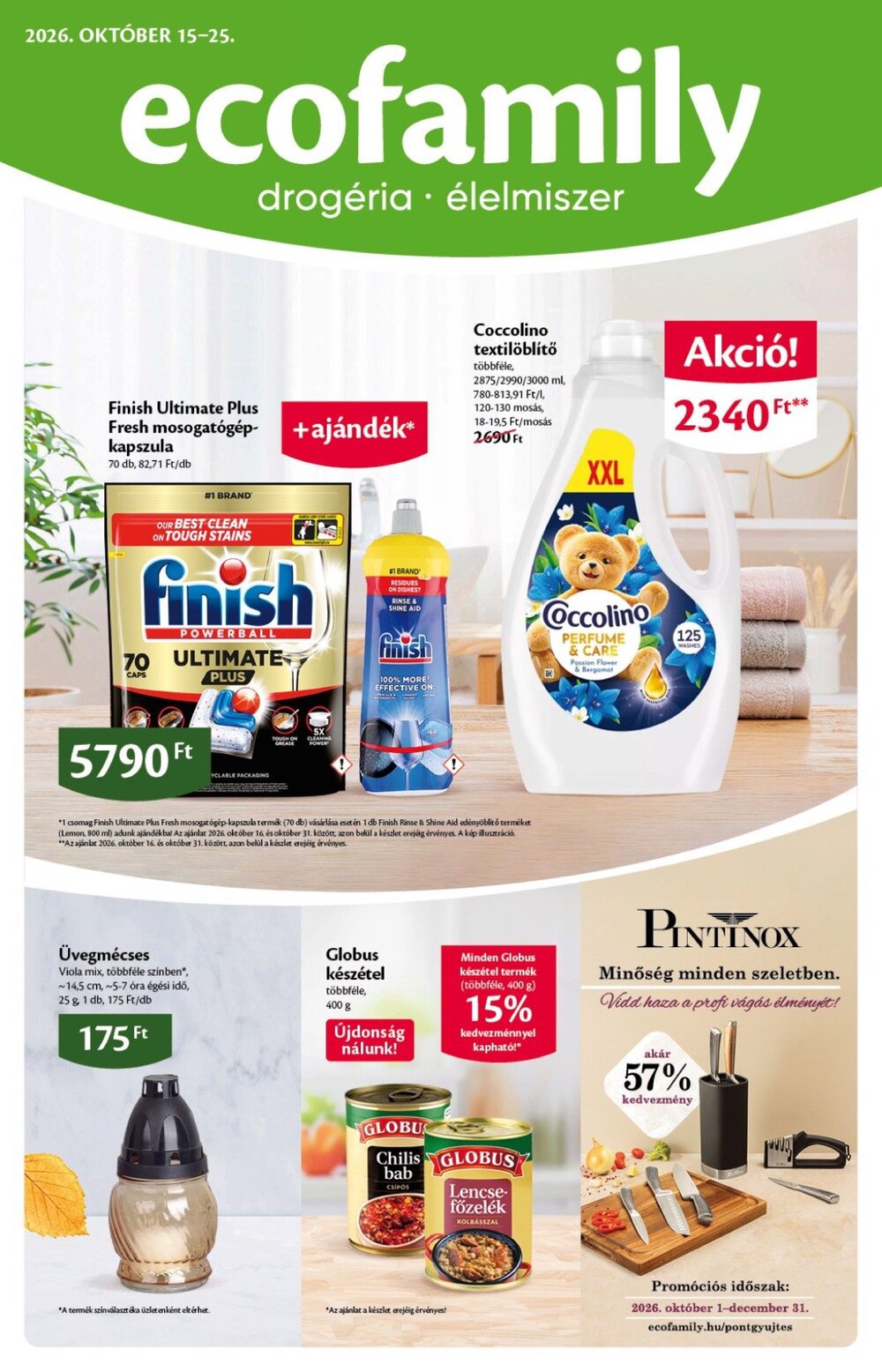 EcoFamily akciós újság 2026.10.15-től - 1. oldal.