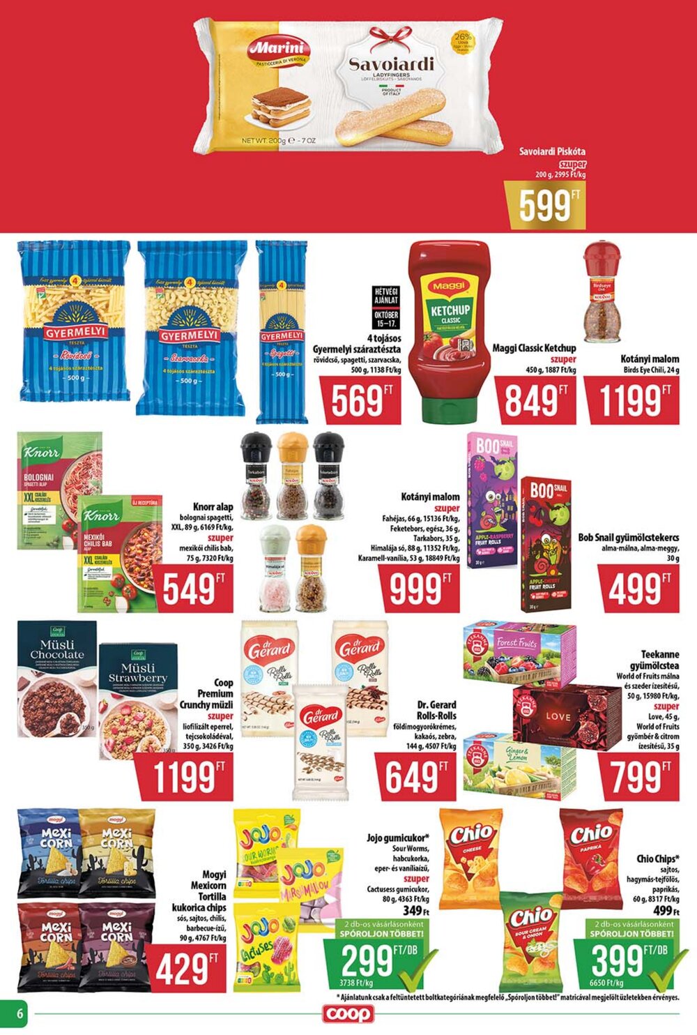 Coop akciós újság 2026.10.15-től - 6. oldal.