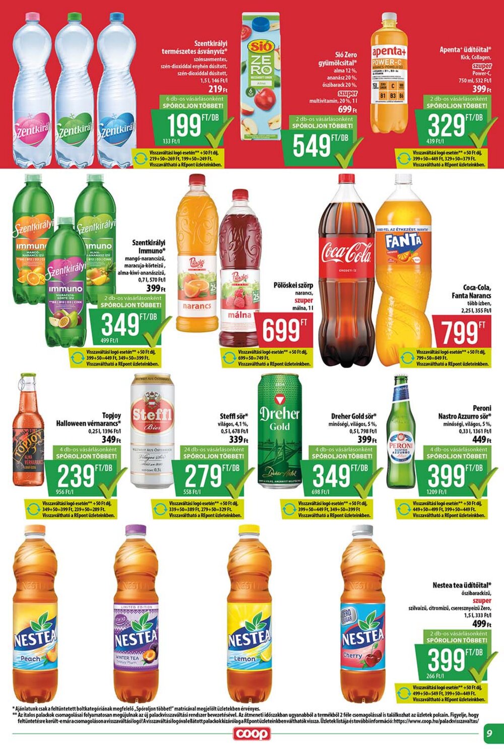 Coop akciós újság 2026.10.15-től - 9. oldal.