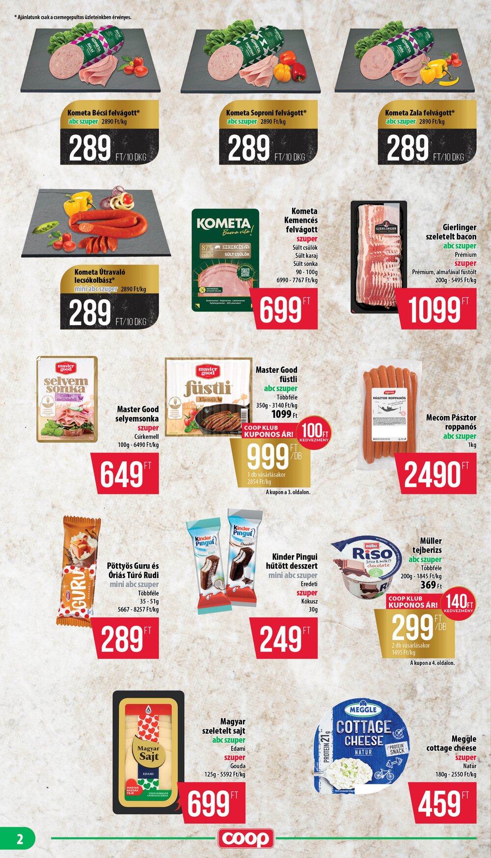 Coop akciós újság 2026.10.15-től - 2. oldal.